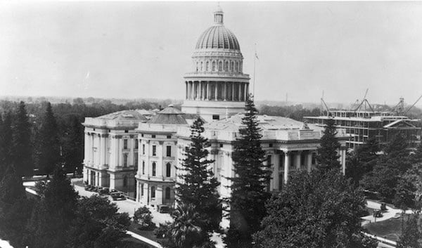 Capitol being built