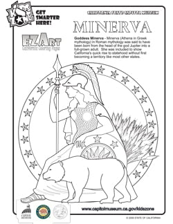 Minerva Coloring Page