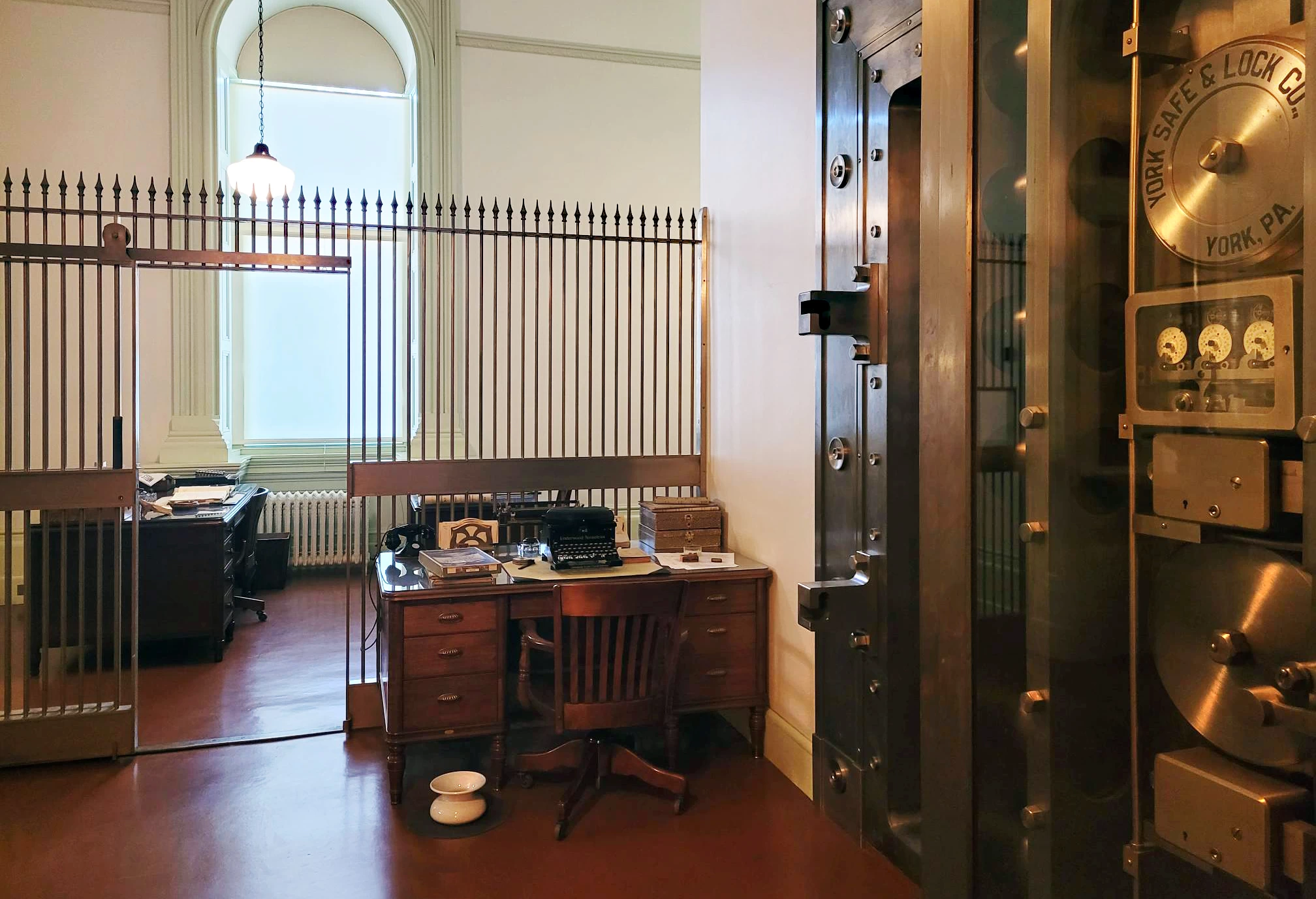 Recreation of the 1933 Treasurer’s Office as it appeared during the tenure of State Treasurer Charles G. Johnson. Recreation of the 1933 Treasurer’s Office as it appeared during the tenure of State Treasurer Charles G. Johnson.