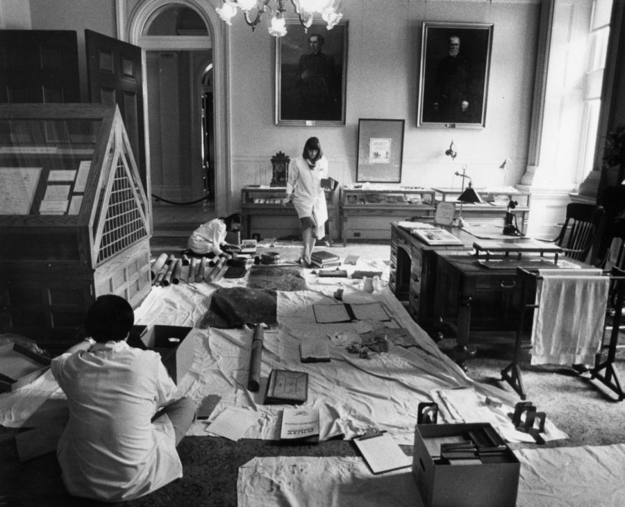 Capitol Museum Sorting Artifacts