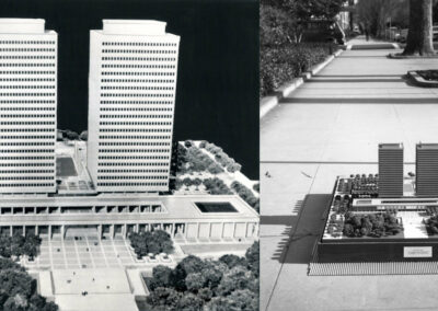 Architectural models for Collier Towers 1960s