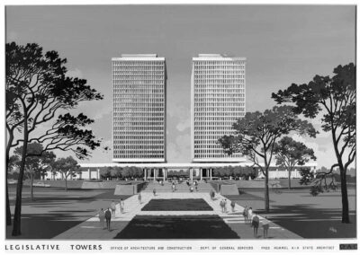 Architectural proposal for Collier Towers 1960s
