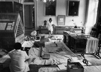 Arrangement of objects in historic Archives office