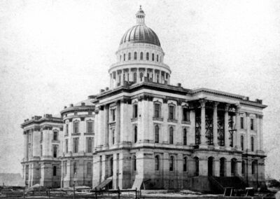 Capitol construction near completion early 1870s
