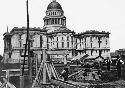 Capitol construction site early 1870s