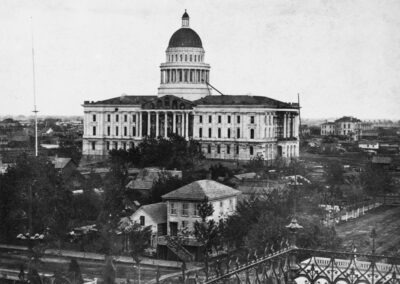 Capitol under construction circa 1870