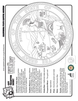 Color the state seal page