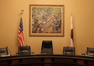 Committee Room with artwork from Capitol Art Program