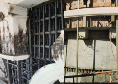 Construction work on the rotunda