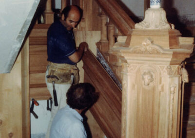 Honduras Mohagany used to recreate staircases