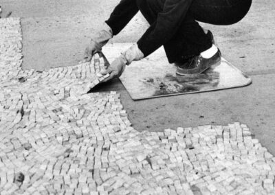 Laying mosaic