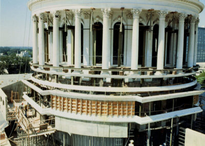Reinforcement work on the rotunda