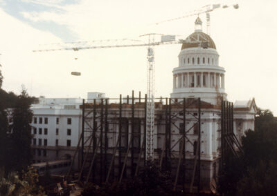 Restoration work on Capitol Exterior