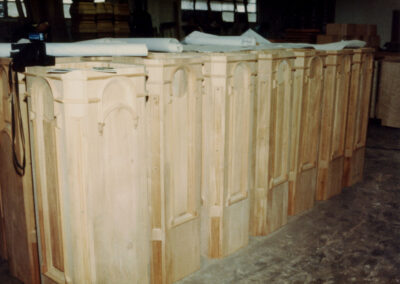 Unfinished staircase newel posts