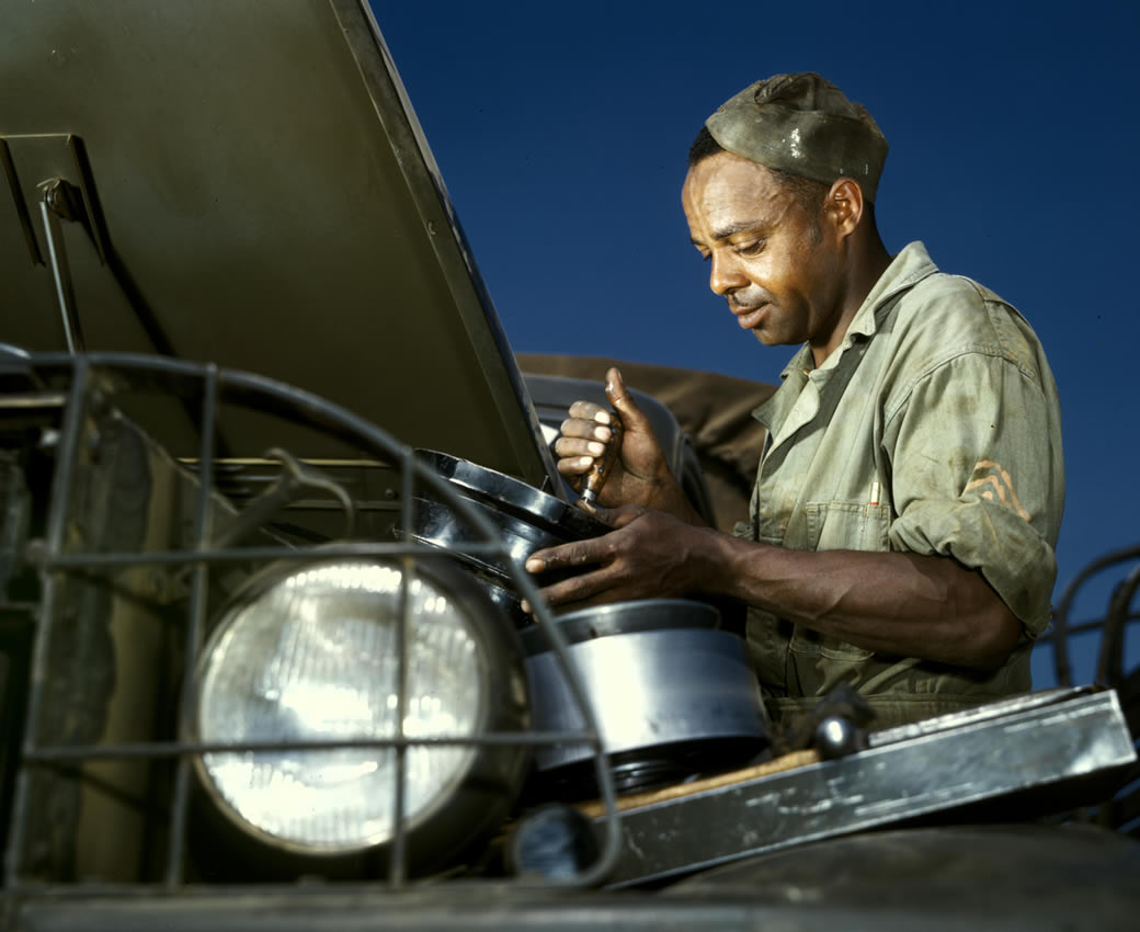 Photo of African American mechanic
