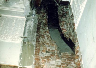 Weakened brickwork in the Capitol late 1970s