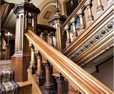 woodwork stair rail